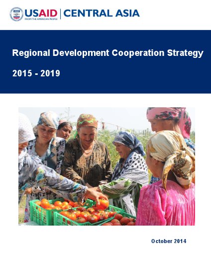 Central Asia Regional Development Cooperation Strategy 