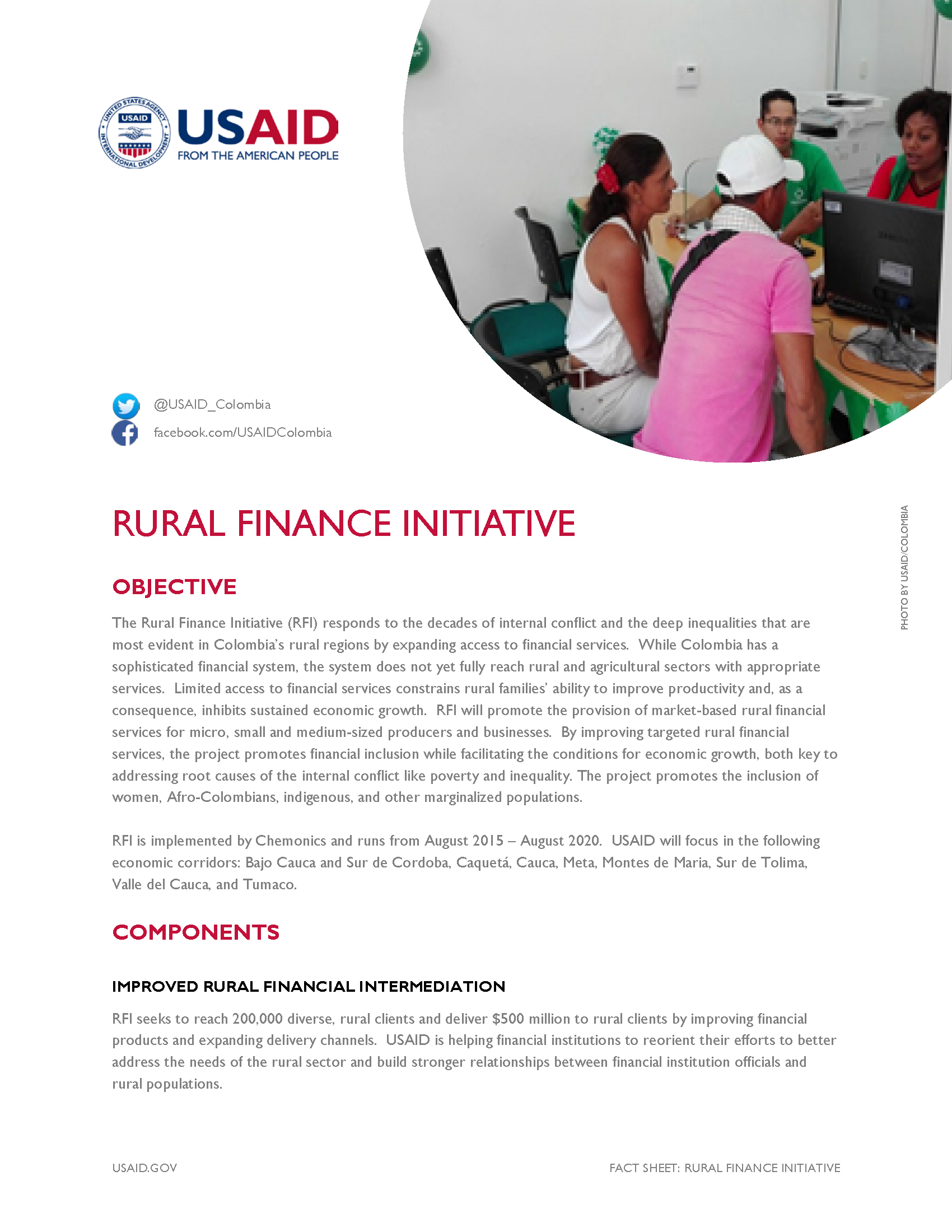 Rural Finance Initiative Fact Sheet