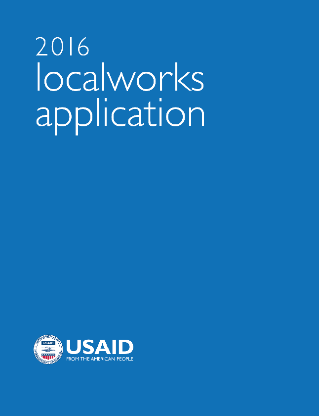 2016 localworks Application (for USAID missions)