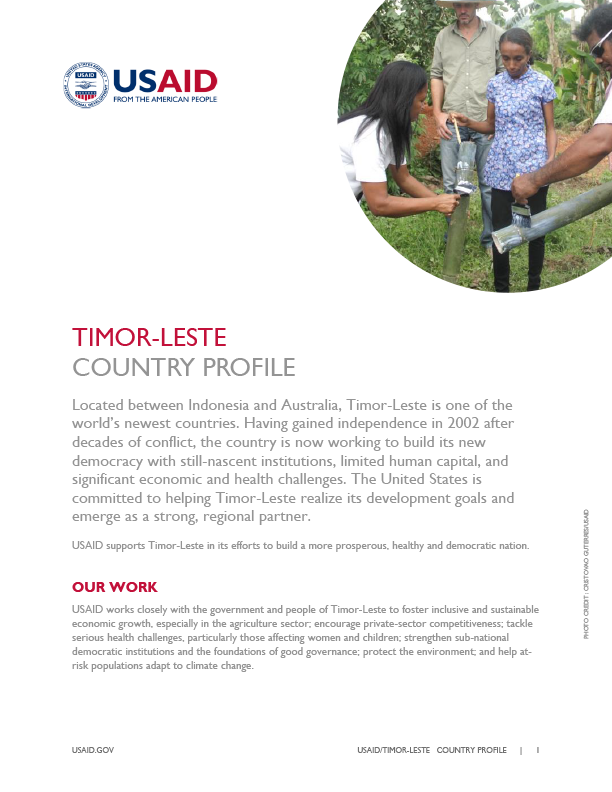 USAID/Timor-Leste Country Profile