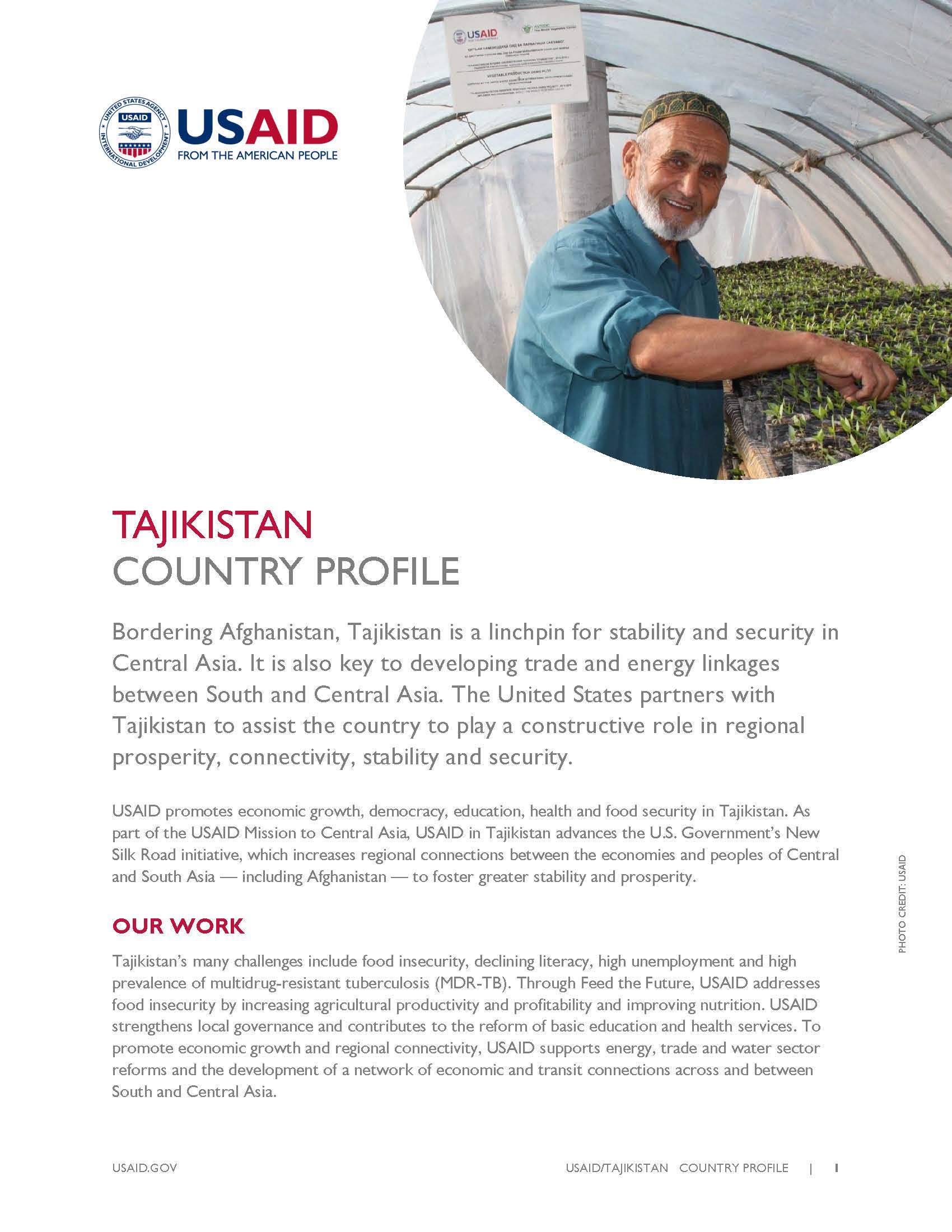 Tajikistan Country Profile 2016