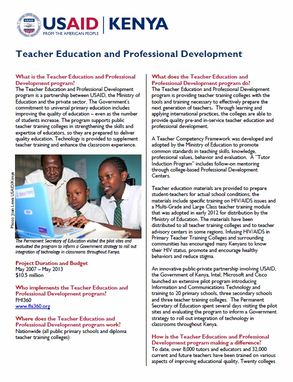 Teacher Education and Professional Development_Mar 2013