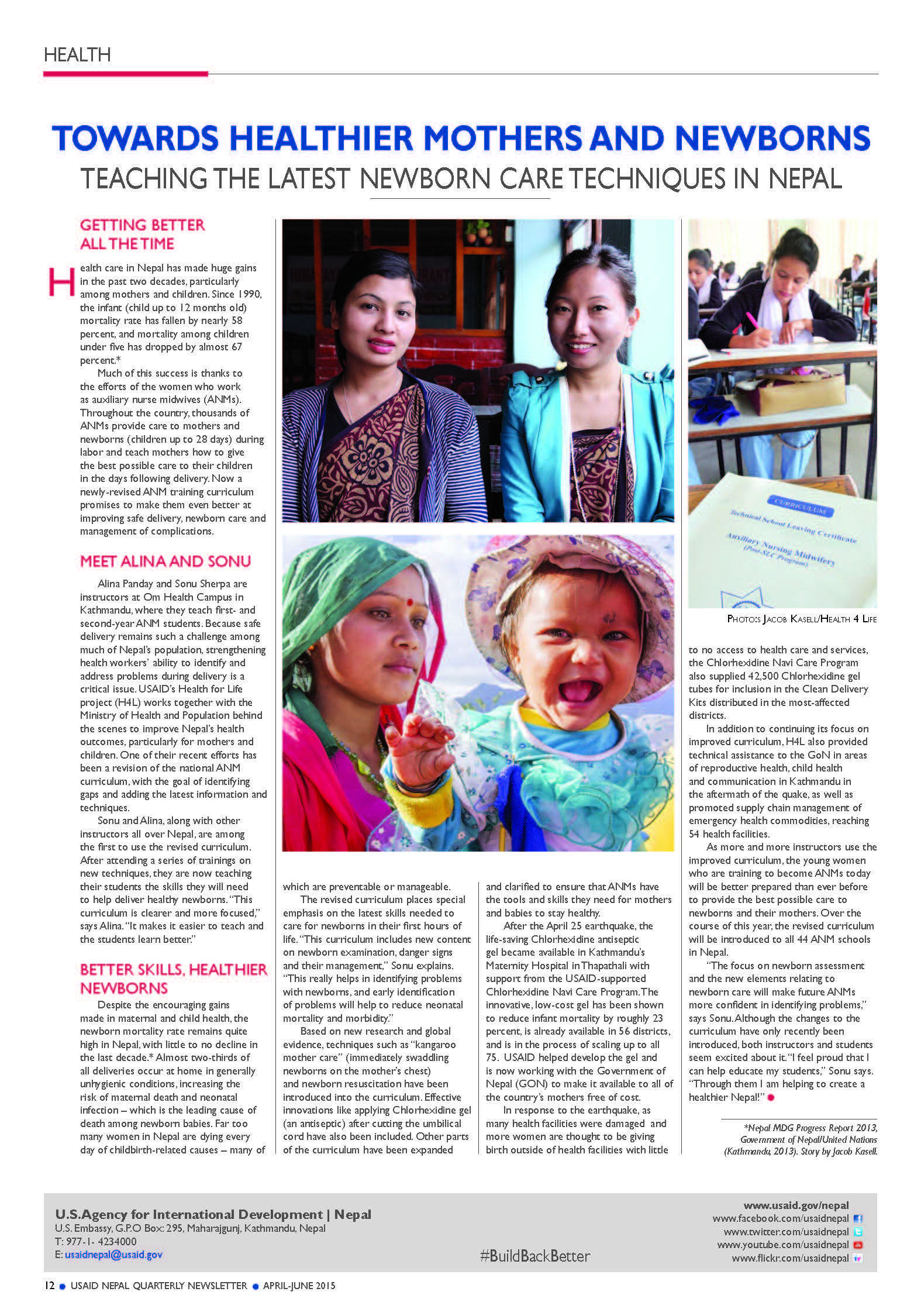 TOWARDS HEALTHIER MOTHERS AND NEWBORNS:TEACHING THE LATEST NEWBORN CARE TECHNIQUES IN NEPAL