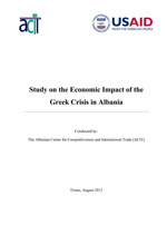 Study on the Economic Impact of the Greek Crisis in Albania