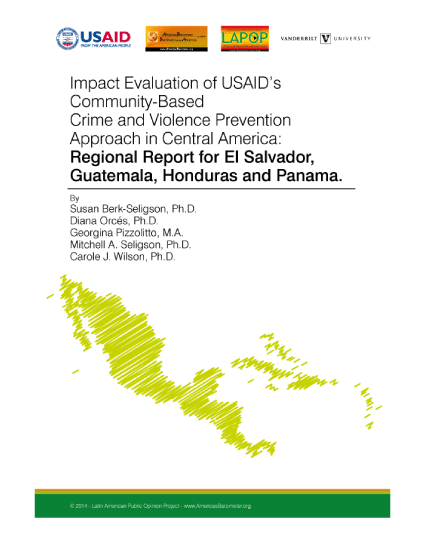Impact Evaluation of USAID's Community-Based Crime and Violence Prevention Approach in Central America
