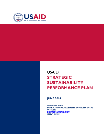 USAID Strategic Sustainability Performance Plan - June 2014
