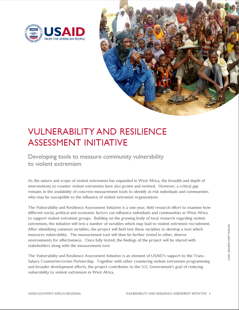 Click here to download the Fact Sheet on the Vulnerability & Resilience Assessment Initiative