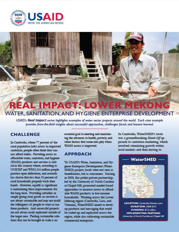 Real Impact: Lower Mekong - Water, Sanitation, and Hygiene Enterprise Development