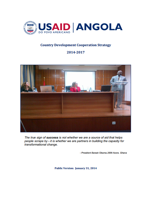 Angola - Country Development Cooperation Strategy 2014-2019