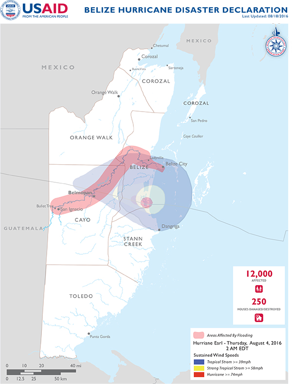 Belize Map - 08-18-2016