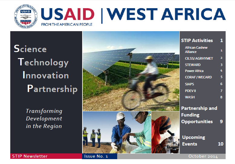 Science, Technology, Innovation, Partnership Newsletter - October 2014