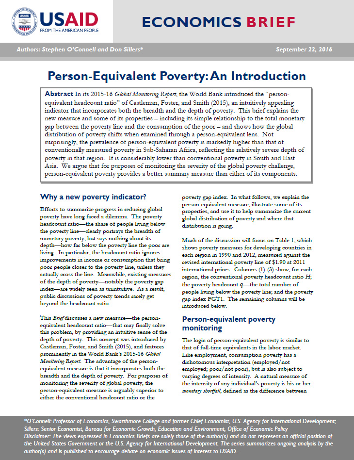Person-Equivalent Poverty: An Introduction