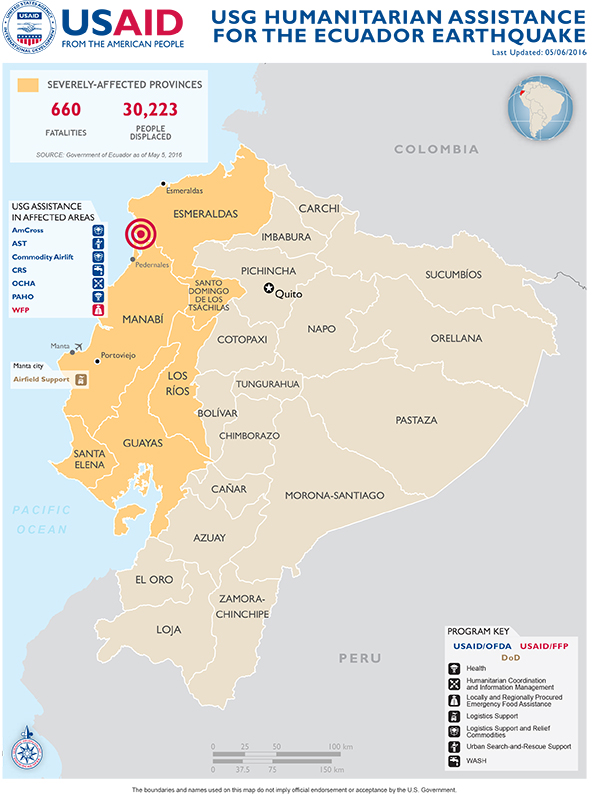 Ecuador Map - 05-06-2016