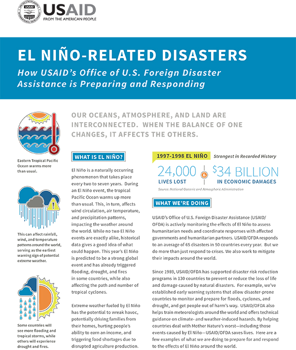 El Nino Fact Sheet 01-13-2016