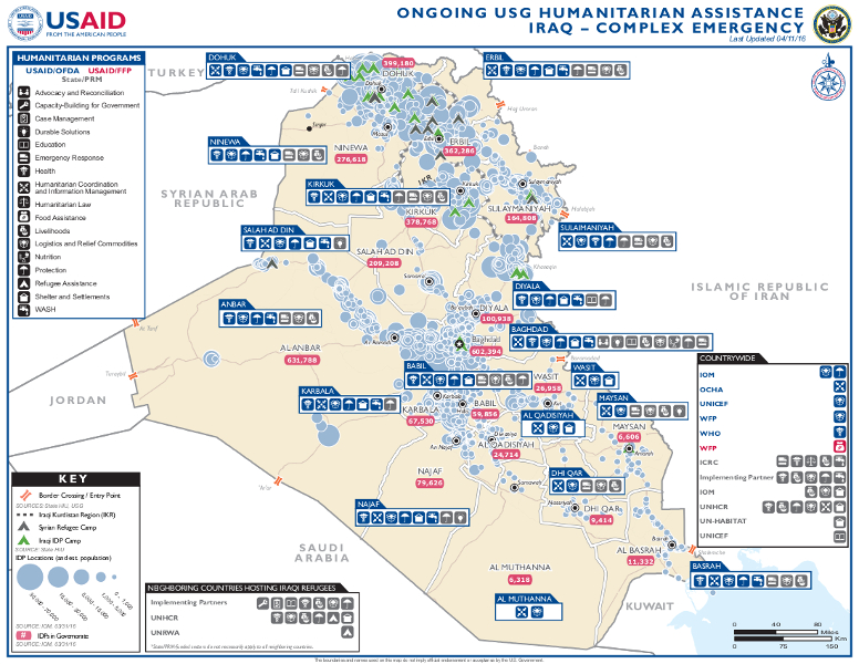 Iraq Map - 04-11-2106
