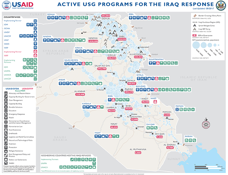 Iraq Map - 09-20-2017
