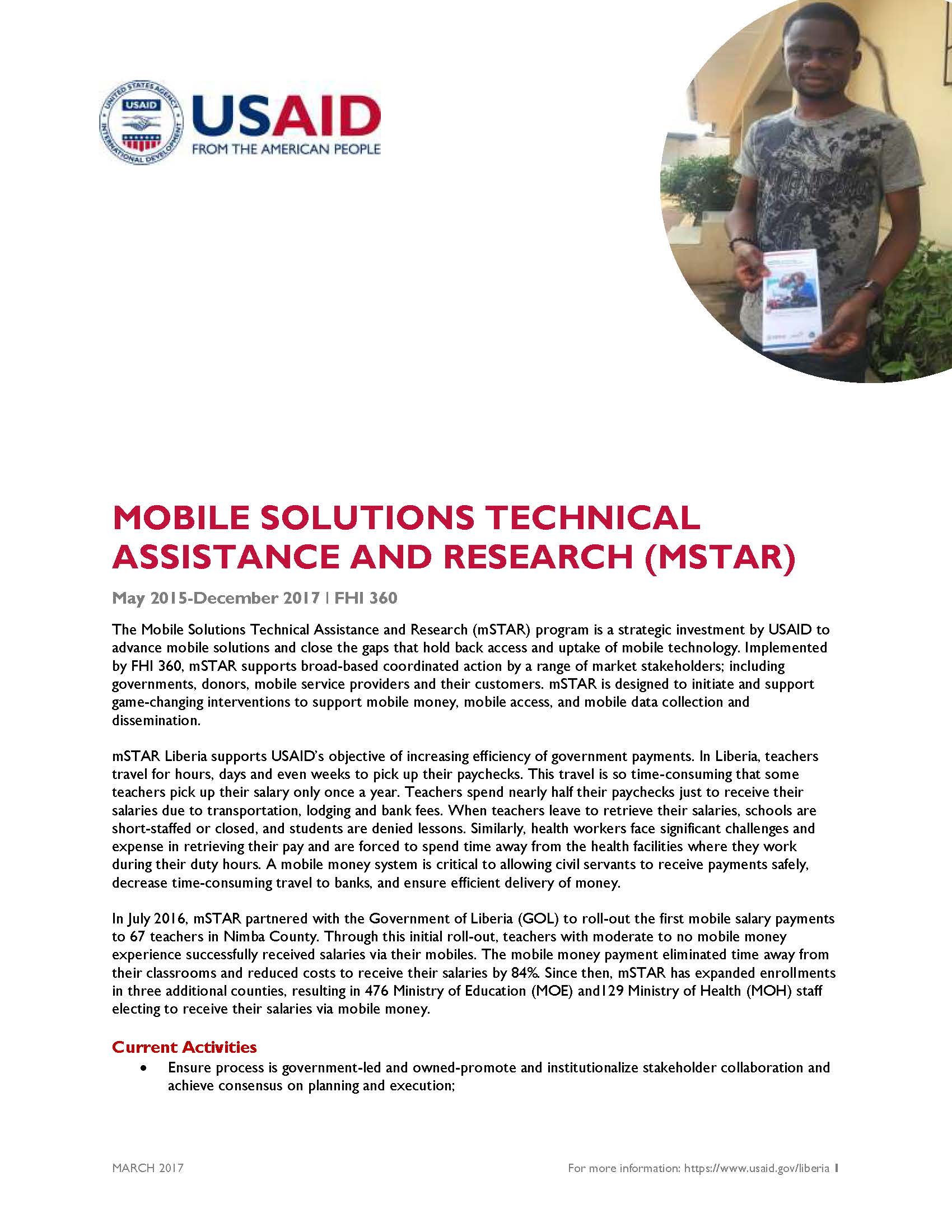Mobile Solutions Technical Assistance and Research Fact Sheet 