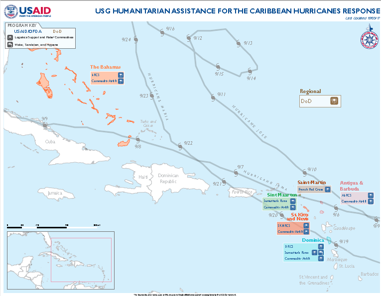 Caribbean Hurricanes - Map #1
