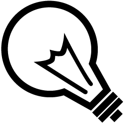 Icon of a lightbulb