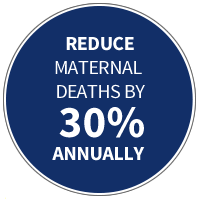 Reduce Maternal Deaths by 30% Annually