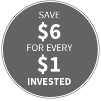 Save $6 for every $1 Invested