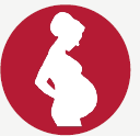 Graphic showing a pregnant woman