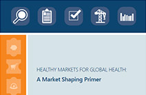 Cover image of HEALTHY MARKETS FOR GLOBAL HEALTH: A Market Shaping Primer