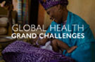 A mother looks down at her baby. Global Health Grand Challenge.
