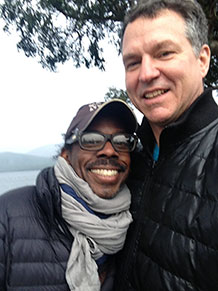 Kent and his husband Damon Bolden in New Zealand