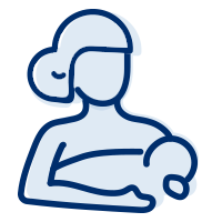 Icon: woman holding a baby