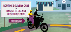 Part of the infographic showing a pregnant woman riding on the back of a motorcycle.