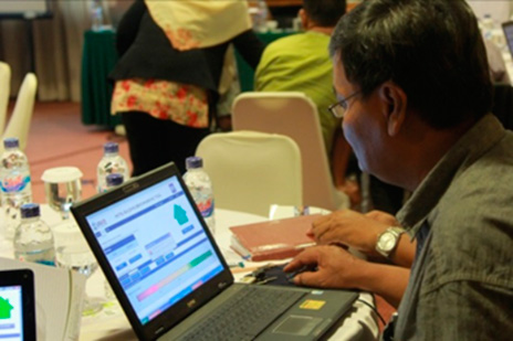 A trainining participant in Yagyakarta, Indonesia
