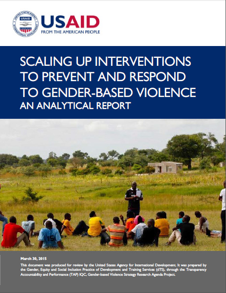 Scaling Up Interventions to Prevent and Respond to Gender-Based Violence