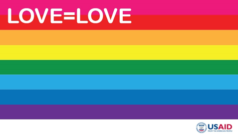 USAID's Love=Love rainbow banner for coloring the Internet for LGBTI rights.