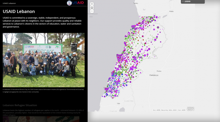 Story Map - USAID Work in Lebanon