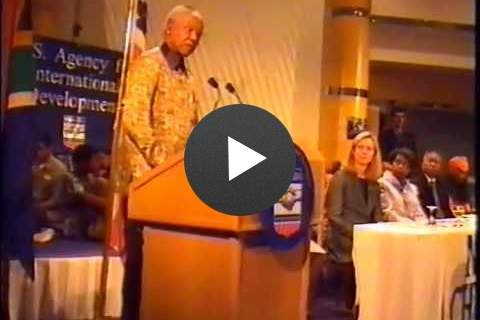 Video: Nelson Mandela Announces USAID-South Africa AIDS Partnership in 2000