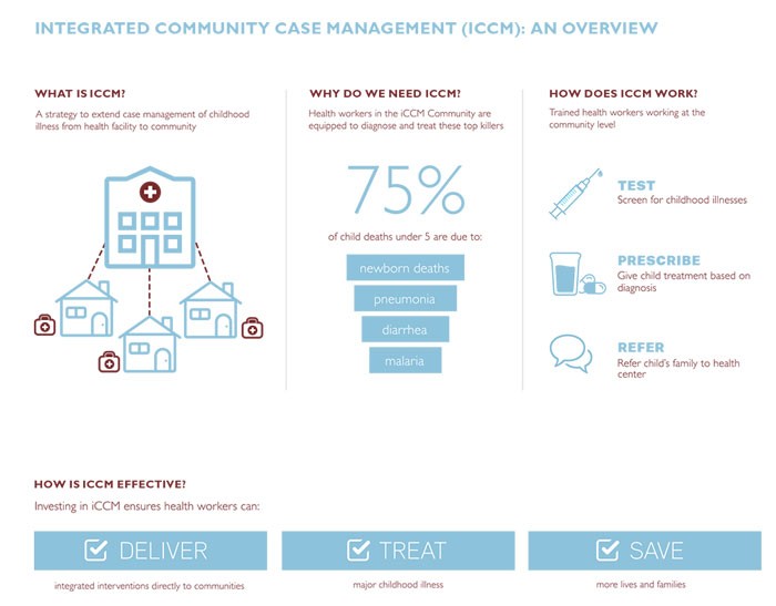 Graphic showing an overview of integrated community case management
