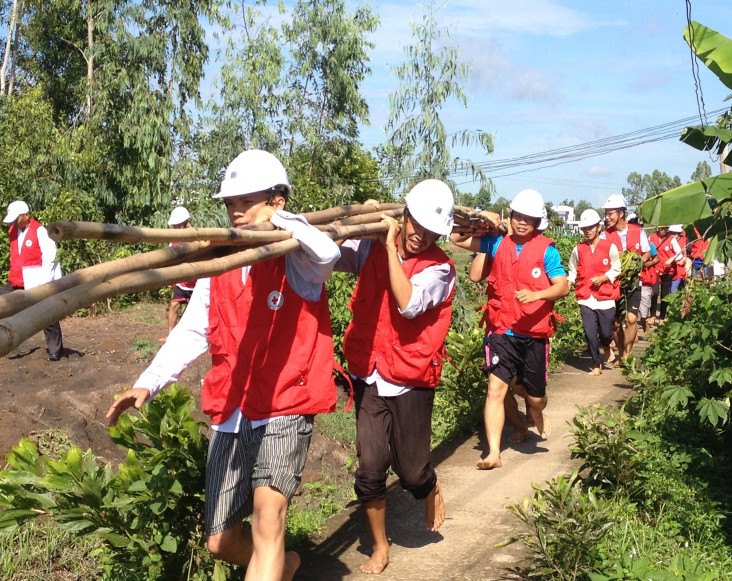USAID supports a disaster response drill in the Mekong Delta province of Long An.