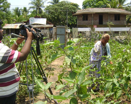A young journalist films a documentary on livelihoods in post-conflict Sri Lanka.