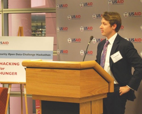 Nathaniel Manning, White House presidential innovation fellow serving as USAID special adviser on open data, introduces the Open