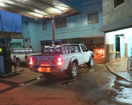 The Kirere Dairy Services fleet departs before dawn to collect milk from rural farmers. 