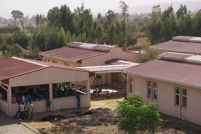 The newly constructed health center in Jaradado.