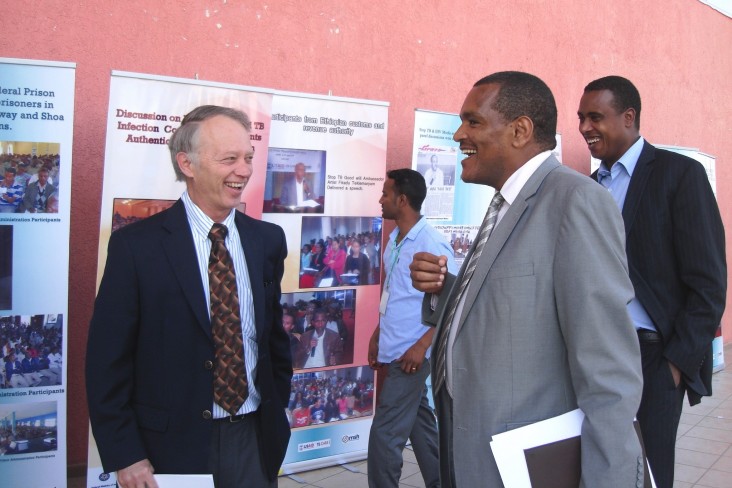 USAID Ethiopia Mission Director Dennis Weller (left) and xxxx (right)