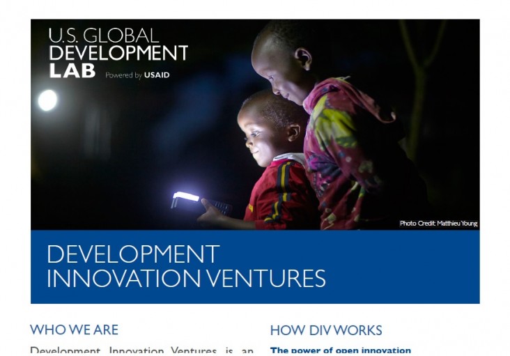 Development Innovation Ventures Factsheet
