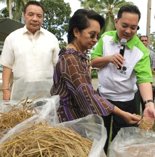 Former Philippines President Gloria Macapagal Arroyo attended the groundbreaking for the Asea One biomass power plant.