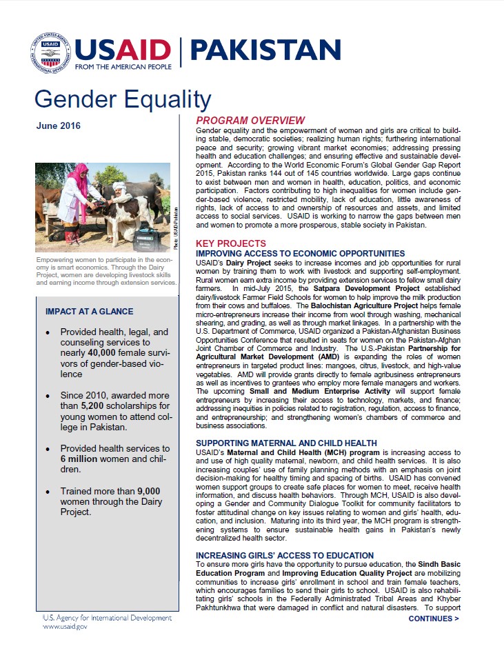 GENDER EQUALITY AND FEMALE EMPOWERMENT | Archive - U.S. Agency For ...