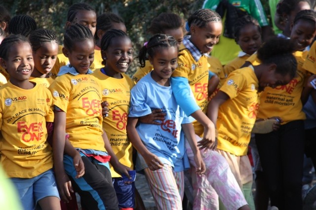 USAID sponsored the EVERY ONE race to end maternal, newborn, and child deaths in Hawassa.