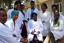 Staff members at the Buge Health Center, SNNPR, Ethiopia. USAID works with the Ministry of Health to strengthen services at heal