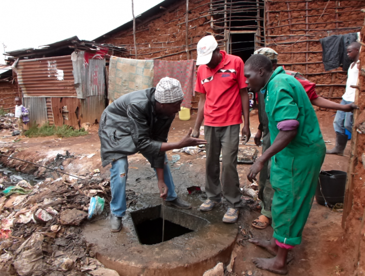 ACF trained the KARA CBO to offer quality fecal sludge removal services to 40,000 of Nairobi’s poor.