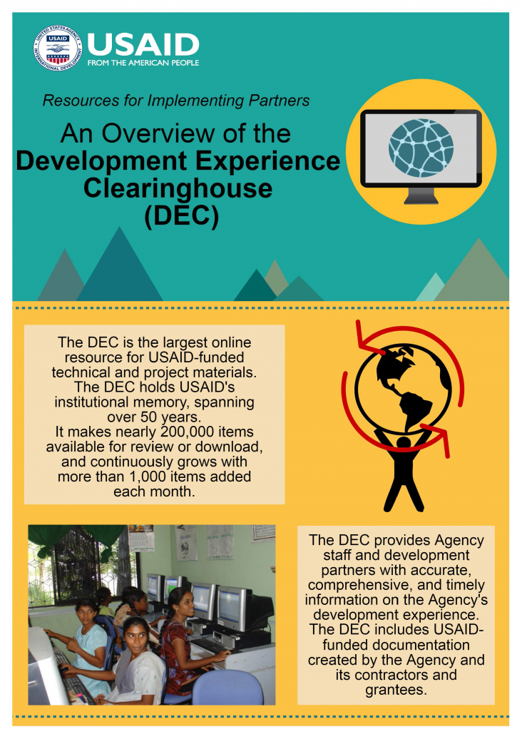 Infographic: An Overview of the Development Experience Clearinghouse (DEC) - Page 1